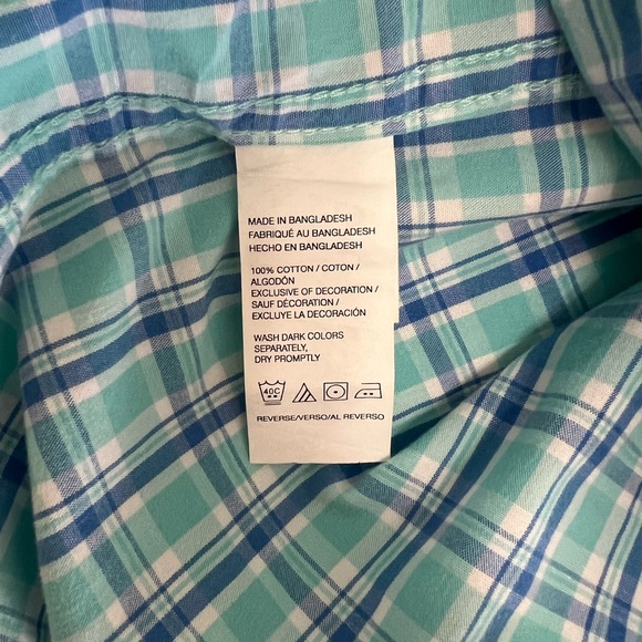 Men's IZOD Big & Tall 2XLT Long Sleeve Multi Plaid Shirt - Picture 4 of 8